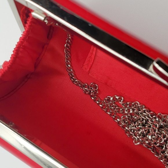 Vintage La Regale Red Clutch Purse (AA04) - Picture 11 of 12
